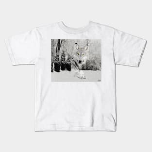 WOLF AND SNOW Kids T-Shirt